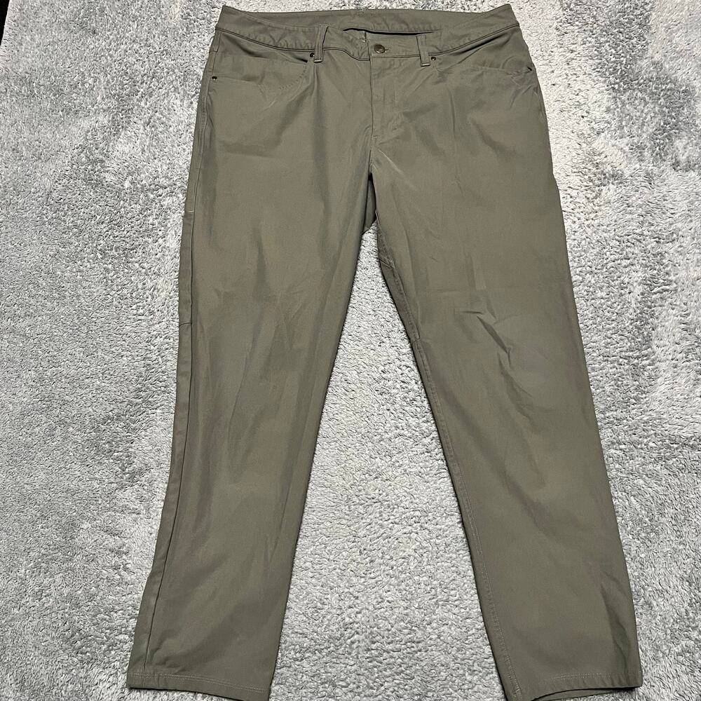 Lululemon Pants Mens 36 Green ABC Slim Fit Commission Warpstreme Stretch M5AD8S